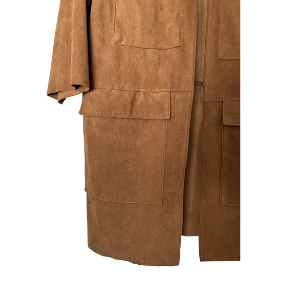 H&M Open Front Jacket W Patch Pockets Unlined - Picture 4 of 6